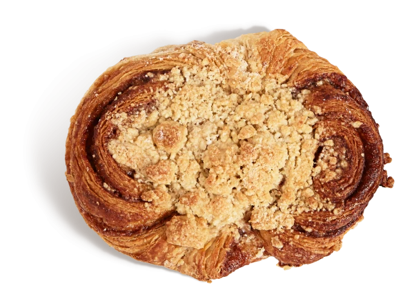 Franzbrötchen mit Streusel